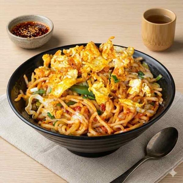 Egg Chilli Garlic Noodles