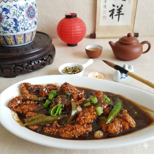 Tangra Spicy Mock Chilli Chicken