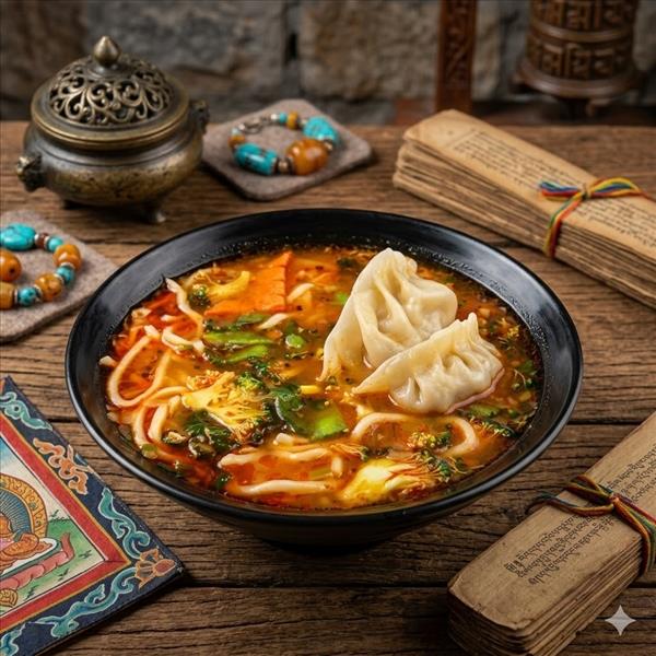 Chicken Momo Thukpa