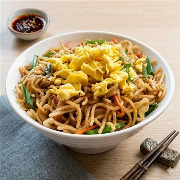 Egg Hakka Noodles