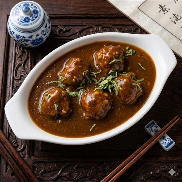 Chicken Balls in Manchurian Gravy