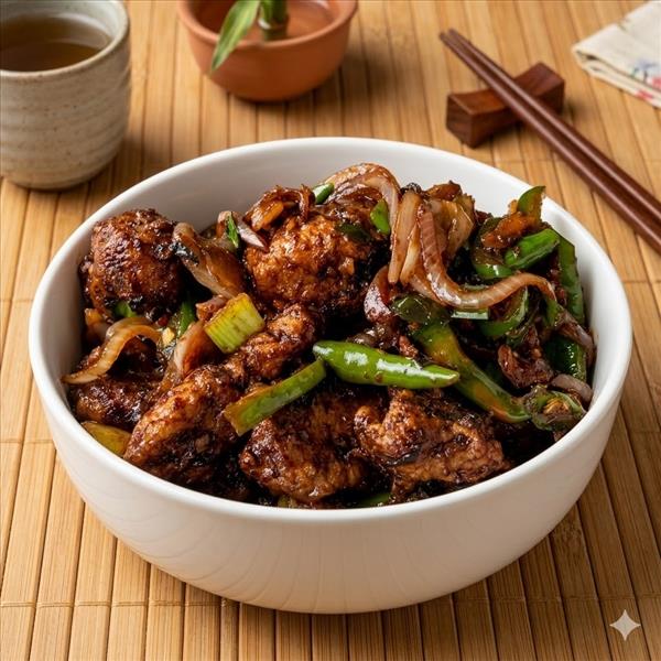 Tangra Mock Chicken Chilli Dry