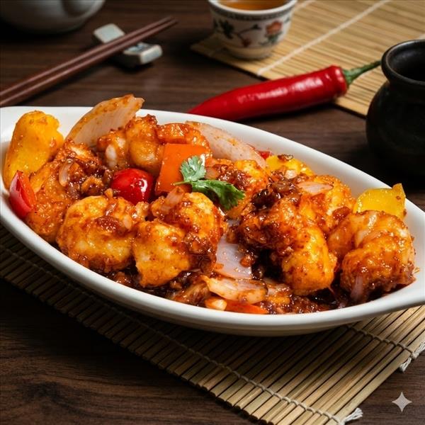 Red Chilli Prawns